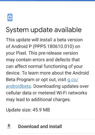 Πώς να κατεβάσετε και να εγκαταστήσετε το Android P Beta 4 στο Google Pixel, Pixel 2 XL