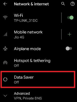 Πώς να ενεργοποιήσετε την Εξοικονόμηση δεδομένων σε Android 10, 9 Pie