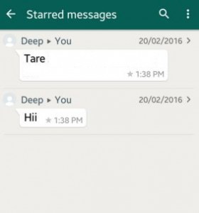 Χρησιμοποιήστε μηνύματα με αστέρι WhatsApp στο Android