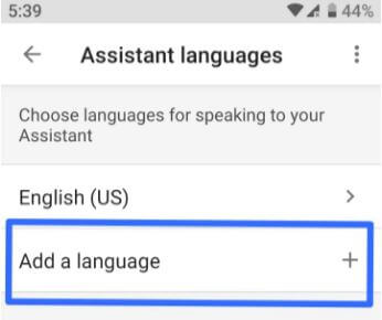 Αλλαγή γλώσσας του Google Assistant Android Pie