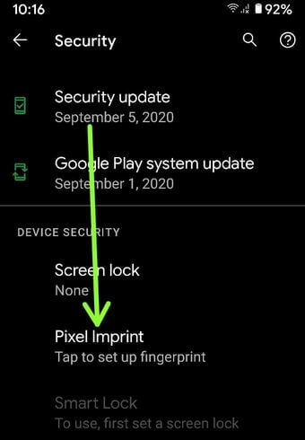 Πώς να προσθέσετε δακτυλικά αποτυπώματα στο Google Pixel 4a